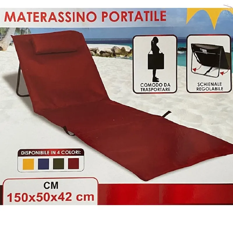 Promozione Esclusiva Spiaggina Lettino Spiaggia 2pz Spiaggina Mare Prendi Sole Pieghevole Colori Mist