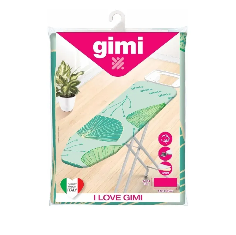 Gimi LOVE CopriAsse da Stiro Cotone Morbido Chiusura con Laccetto 38x120cm S/M Professionale