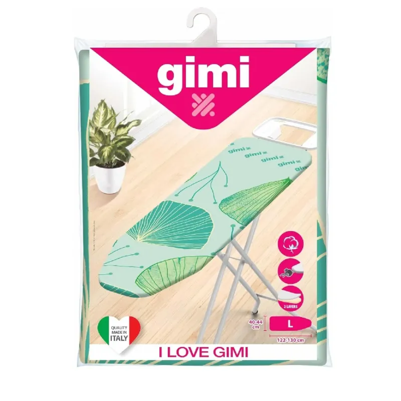 Saldi Gimi LOVE CopriAsse da Stiro Cotone Morbido Chiusura con Laccetto 44x130 cm L