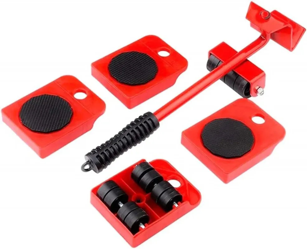 Kit Sposta Mobili con Ruote Sollevatore fino a 600kg Sposta e Solleva Mobili Non Perdere