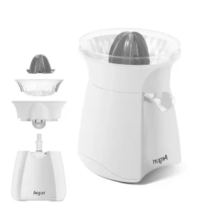 Spremiagrumi Elettrico a Pressione Bianco 40W 200ml Casa Bar Hotel Salvagoccia Must-Have