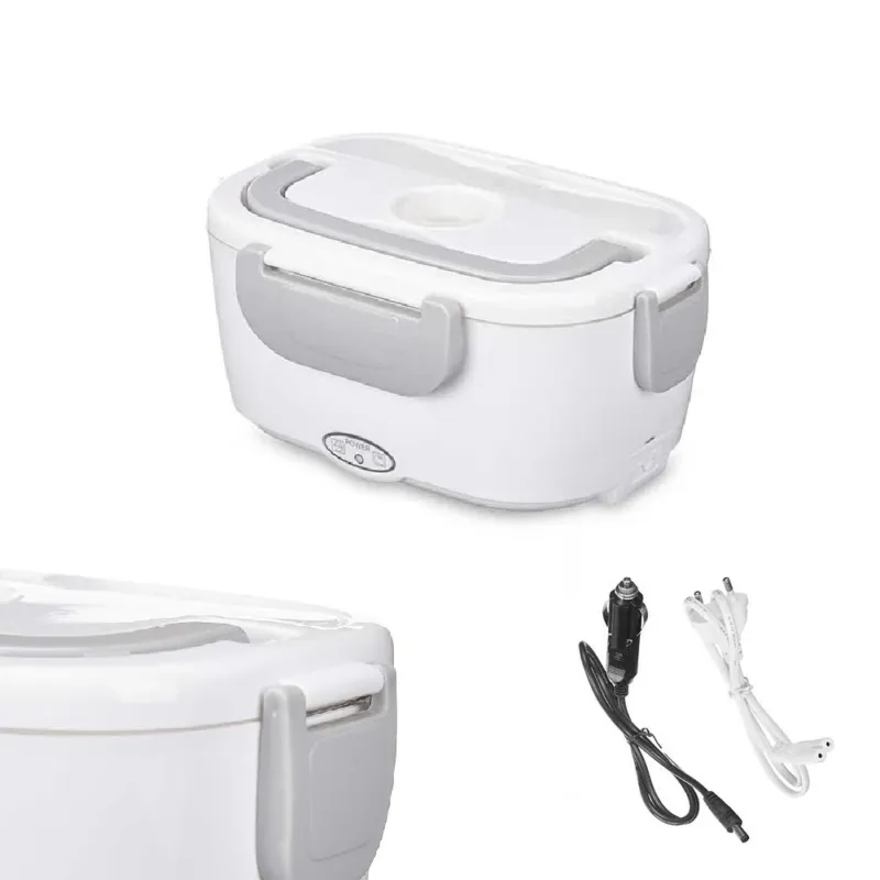 Scaldavivande Porta Pranzo Termico Elettrico 220/12Volt Portatile Bianco Offerta Lampo