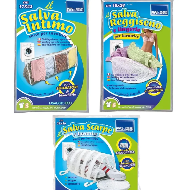 Kit 3pz Salva Intimo Salva Scarpe Salva Reggiseno Protezione Bucato Lavatrice Prezzo Conveniente