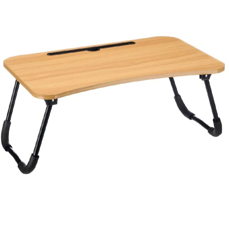 Acquista Ora Tavolino Mini Scrivania Vassoio da Letto per PC Tablet Colazione Pieghevole Acero