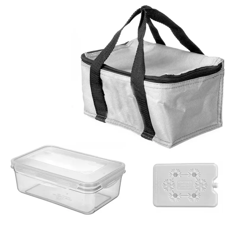 Kit Porta Pranzo Termico con Borsa Frigo Portatile con Accessori 15x22x17.5 Professionale