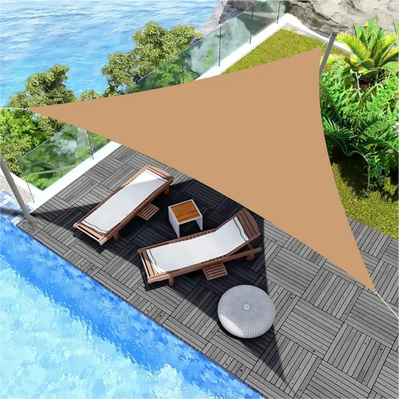 Popolare Tenda a Vela Beige Impermeabile Versatile Antiriflesso Ombreggiante 4x4x4 mt