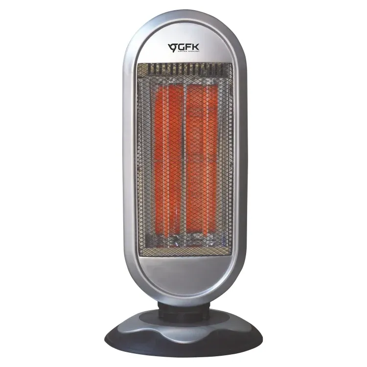 Stufa Elettrica al Carbonio Basso Consumo 2 Livelli di Potenza Oscillante H 61cm Di Tendenza