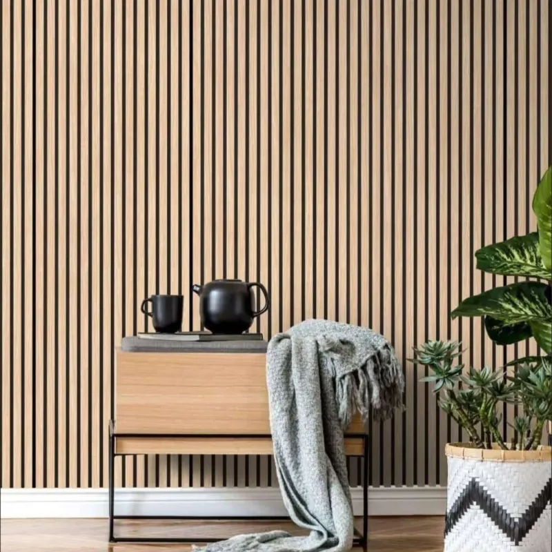 Spedito Oggi Pannelli Acustici Fonoassorbenti 4pz Decorativi Moderno Rovere Nat. 3D 60x60cm