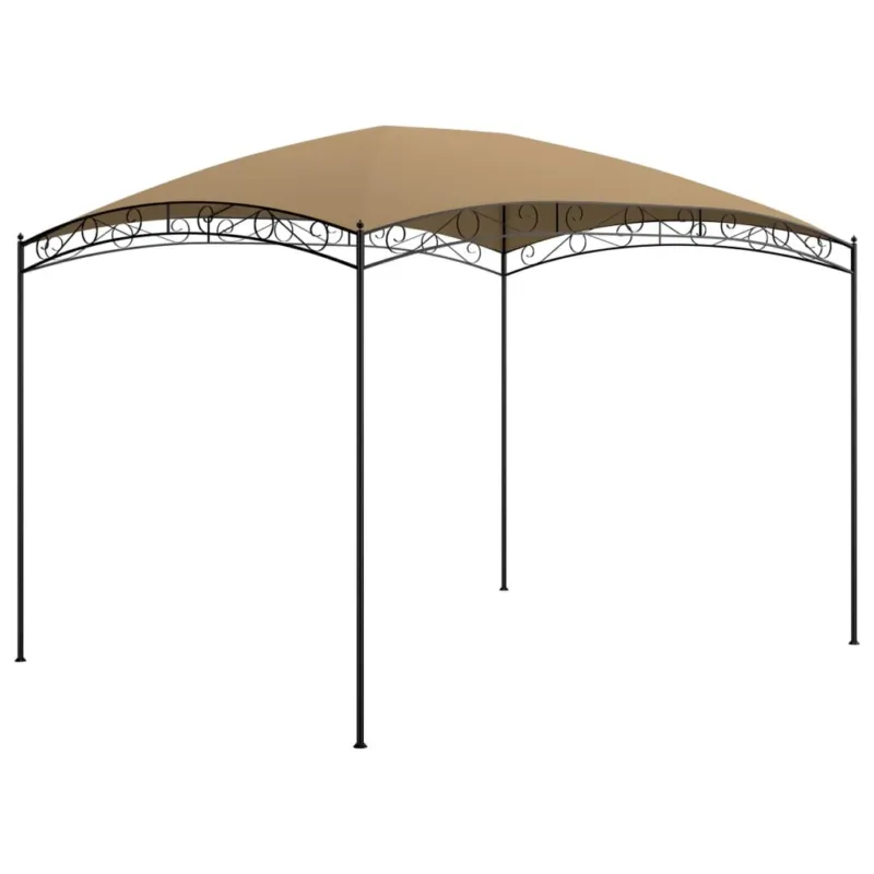 Spedito Oggi Gazebo 3x4x2,65 m Grigio Talpa in Tessuto e Acciaio 180 g/m²