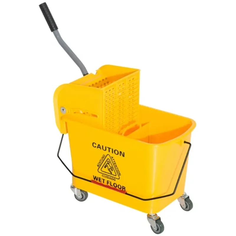 Carrello Secchio con Strizzatore Rimovibile Lavapavimenti Giallo con Ruote Bestseller