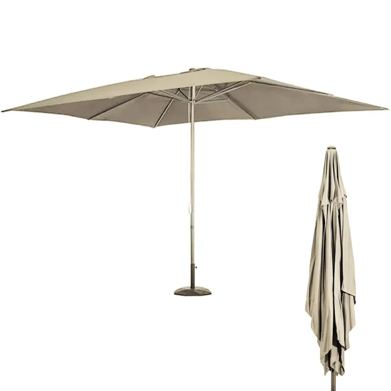 Ombrellone Giardino Palo Centrale 3x2 Metri Full Sabbia con 6 Stecche da Esterno Compra Adesso