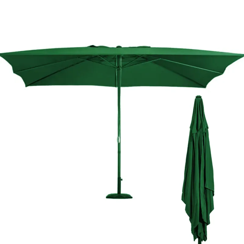Ombrellone Giardino Palo Centrale 3x3 Metri Full Verde con 6 Stecche da Esterno Acquista Ora