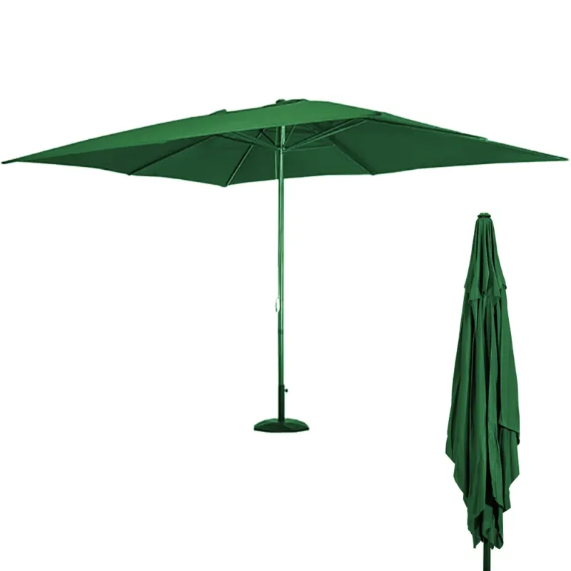 Ultime Pezzi Ombrellone Giardino Palo Centrale 3x4 Metri Full Verde con 8 Stecche da Esterno