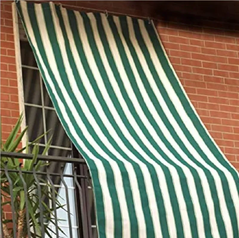 Tenda da Sole Ombreggiante 1.5x3mt con 12 Occhielli Idrorepellente Beige/Verde Spedito Oggi