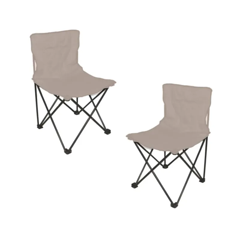 Prezzo Conveniente Sedia Pieghevole 2 pz Campeggio Salvaspazio con Borsa Mare Giardino Pesca Beige