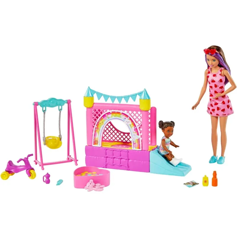 Prezzo Di Fabbrica Barbie Skipper Babysitter Playset Casetta Gonfiabile con Bambola Idea Regalo