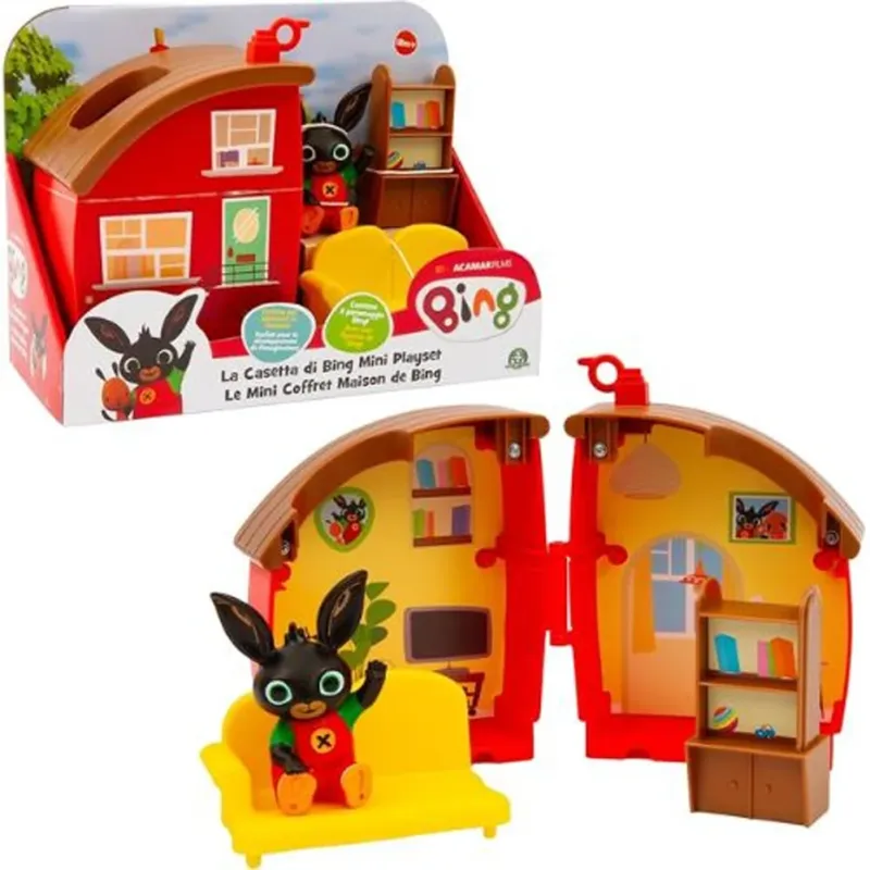 Bing Casa Mini Playset con Accessori e Personaggio Gioco Giocattolo Idea Regalo Pagamento Sicuro