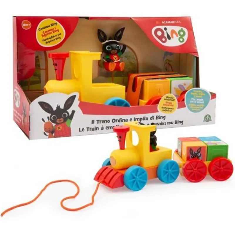 Prezzo Conveniente Bing Trenino con Cubi Numerati Carrozza Removibile Gioco Giocattolo Idea Regalo