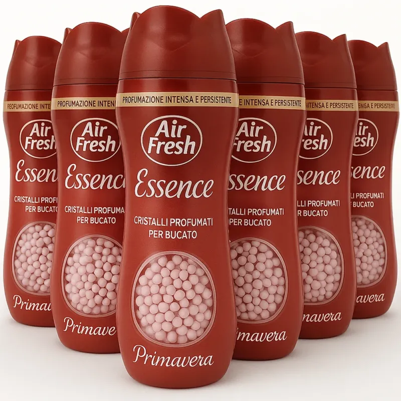 AIR FRESH Cristalli Profumati Primavera per Lavatrice e Aspirapolvere 6 x 275 gr Vendita Finale