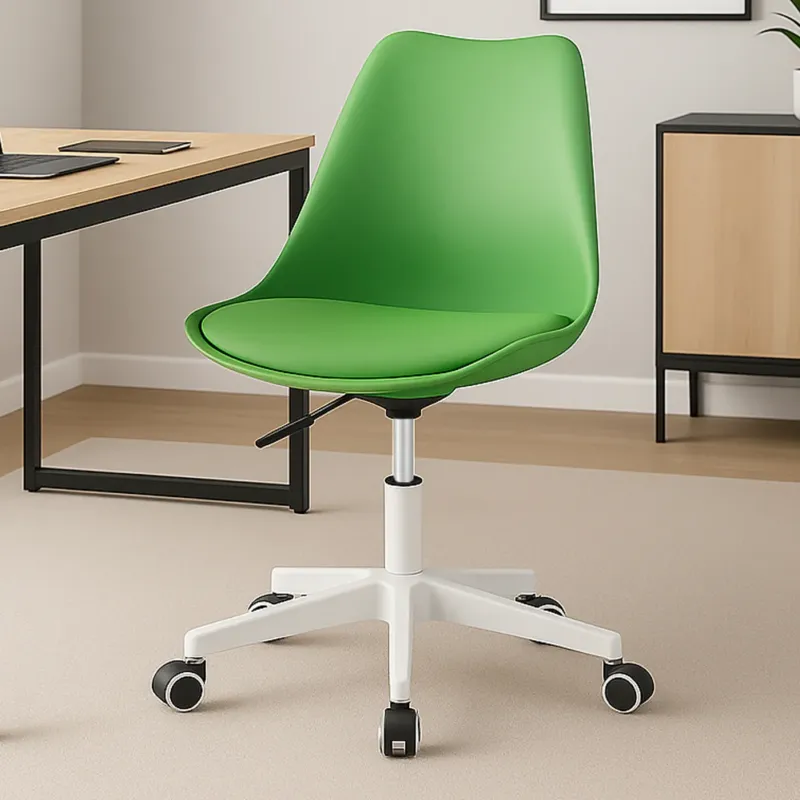 Spedizione Espresso Sedia da Ufficio Full Verde Poltrona da Studio e Casa Ergonomica con Ruote