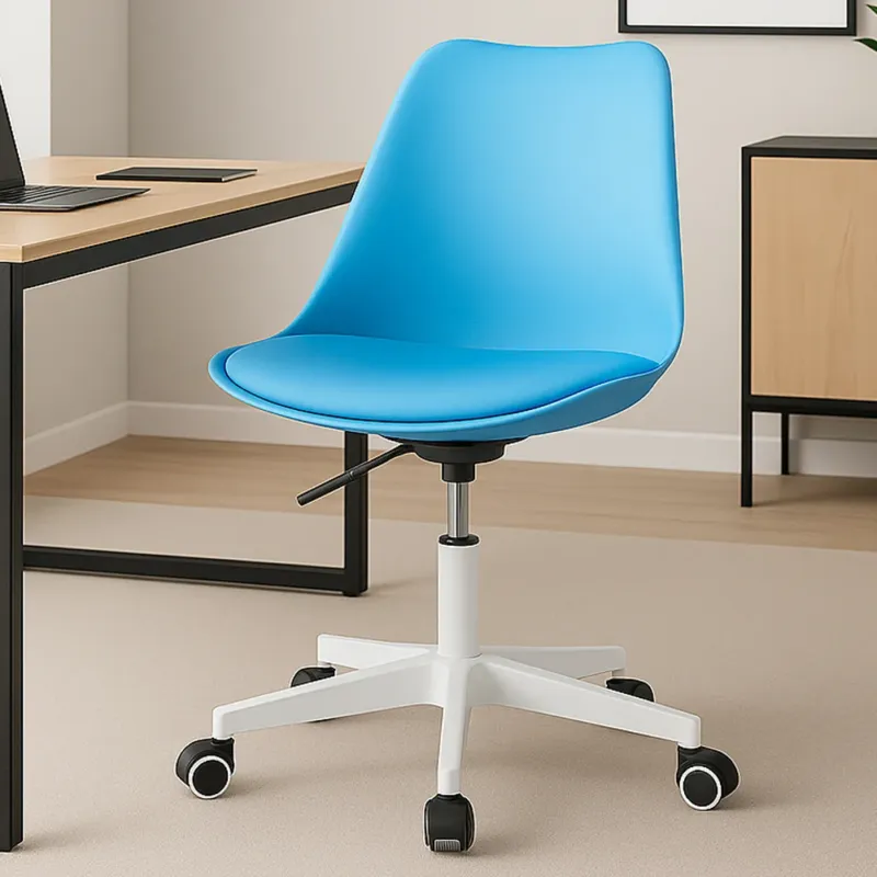 Scelto Dai Clienti Sedia da Ufficio Full Blu Poltrona da Studio e Casa Ergonomica con Ruote