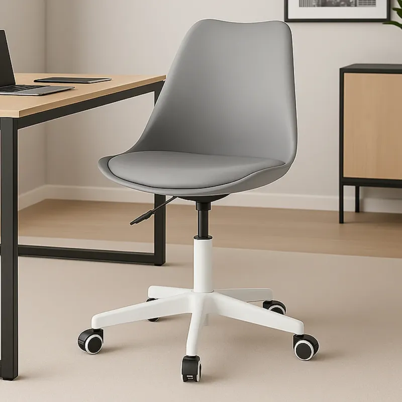 Offerta Speciale Sedia da Ufficio Full Grigio Poltrona da Studio e Casa Ergonomica con Ruote