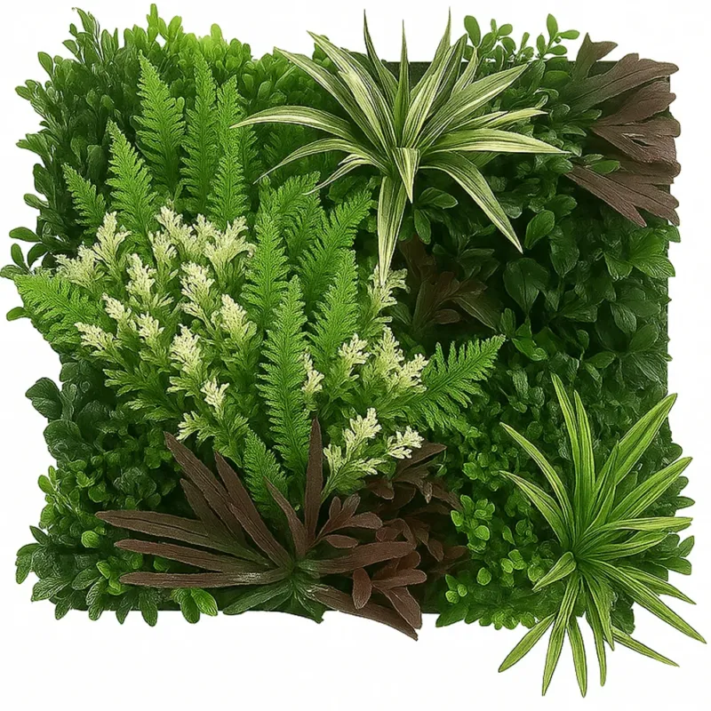 Popolare Pannello Decorativo Verde Esotico da Muro Parete 100x100 cm per Interni e Esterni