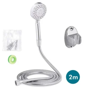 Promozione Esclusiva Doccetta con Supporto e Laccio 2 mt Ugelli in Silicone Anticalcare 3 Funzioni