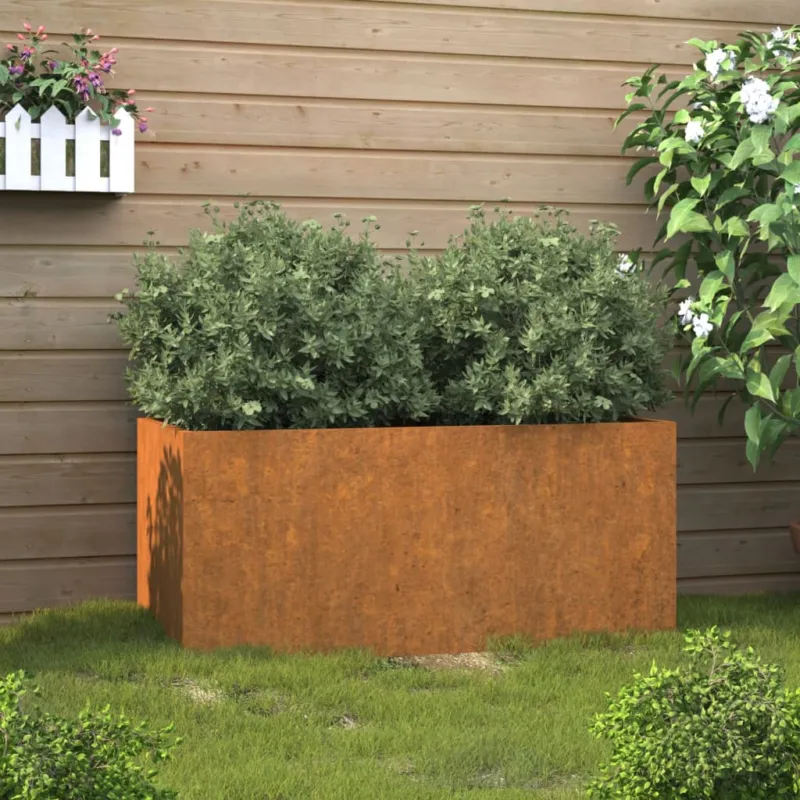 Compra Adesso Fioriera 62x30x29 cm Acciaio Corten
