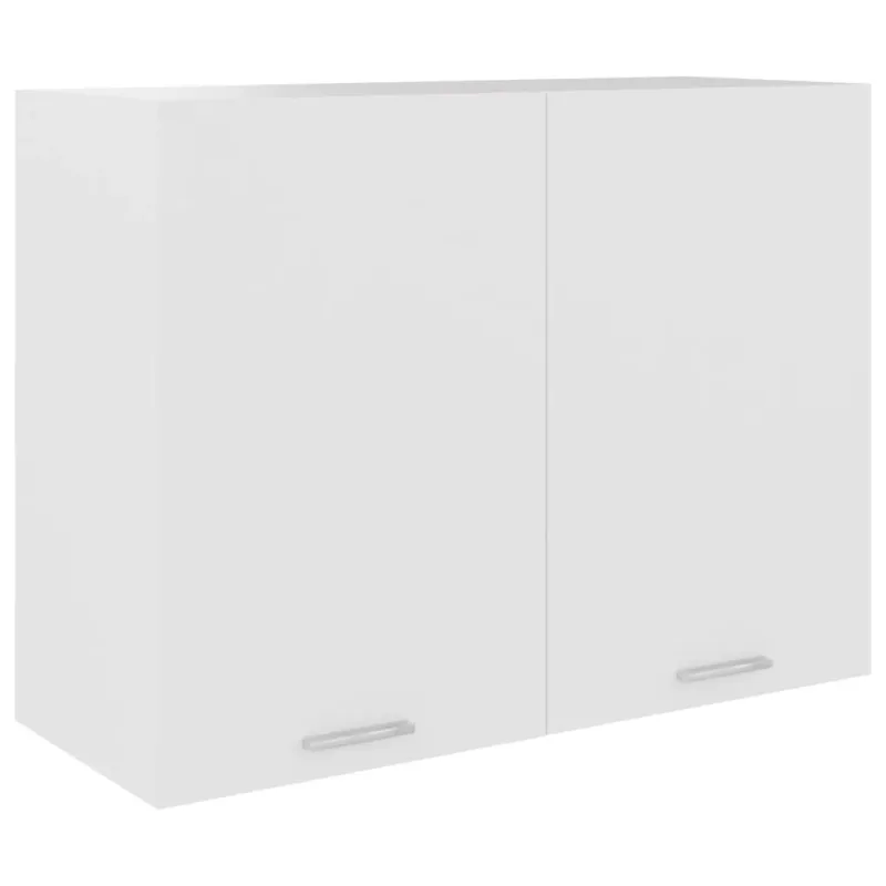 Mobile Pensile Bianco 80x31x60 cm in Legno Multistrato Più Venduto