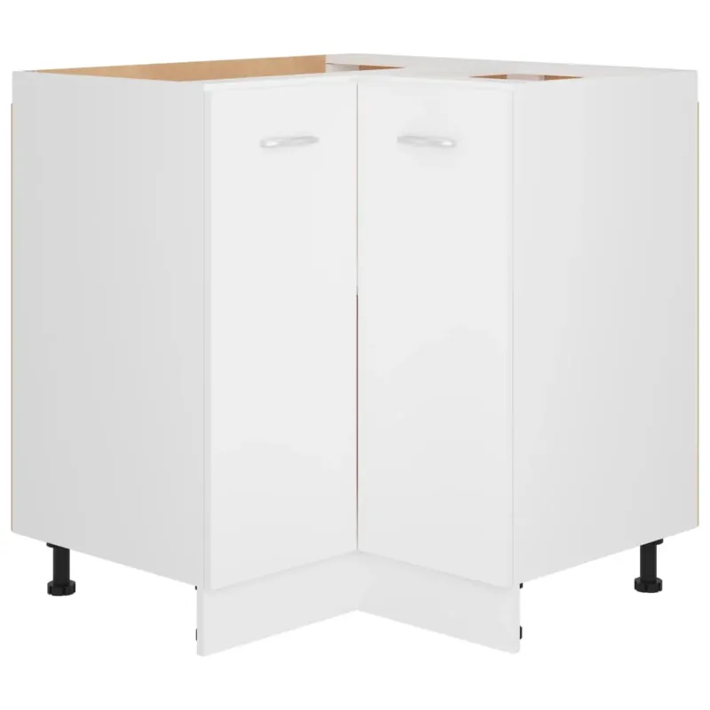 Armadio Angolare Mobile Cucina Bianco 75,5x75,5x81,5 cm in Legno Multistrato Miglior Prezzo