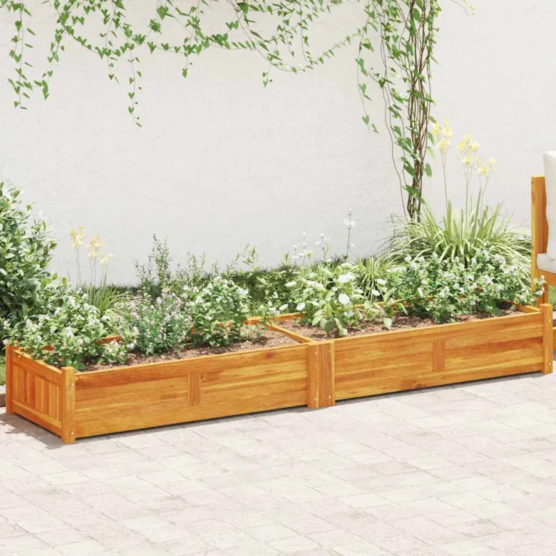 Occasione Imperdibile Letto Rialzato da Giardino in Legno di Acacia 200x50x25 cm
