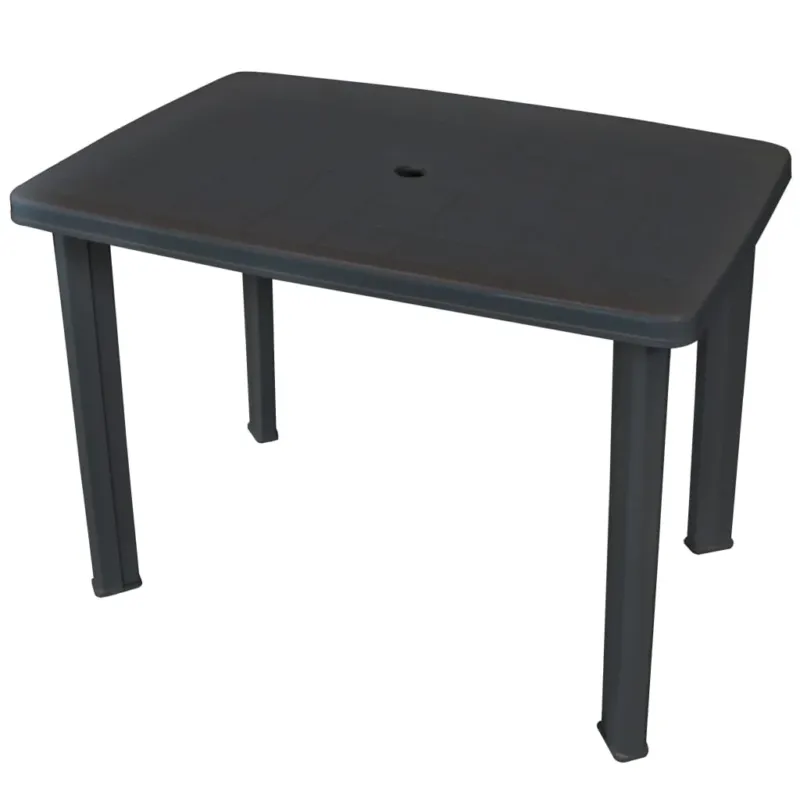 Promo Stagionale Tavolo da Giardino Antracite 101x68x72 cm in Plastica