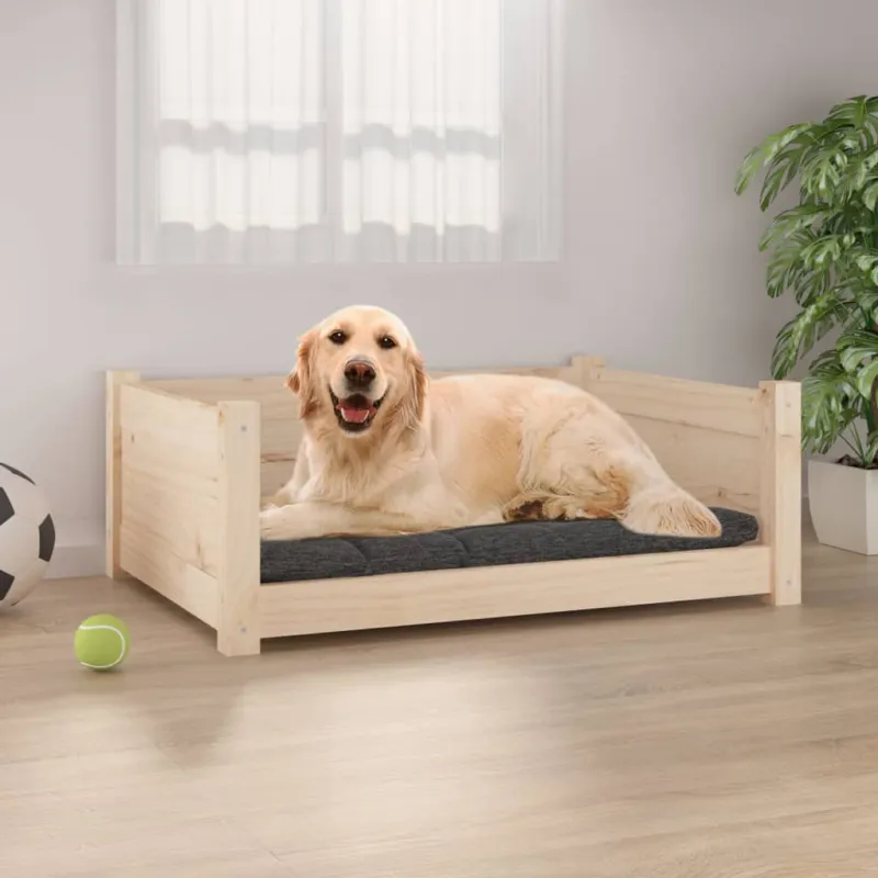 Offerta Del Giorno Cuccia per Cani Divanetto 75,5x55,5x28 cm in Legno Massello di Pino