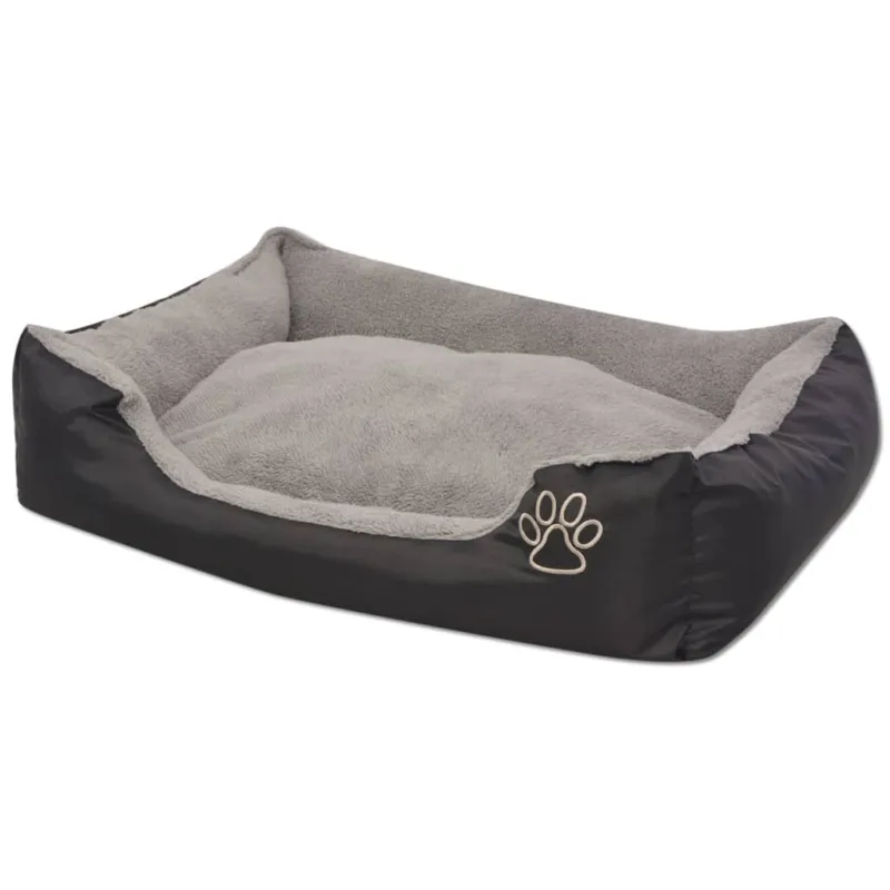 Cuccia per Cani Lettino con Cuscino Imbottito Taglia XXL Nero Fondo Antiscivolo Più Venduto