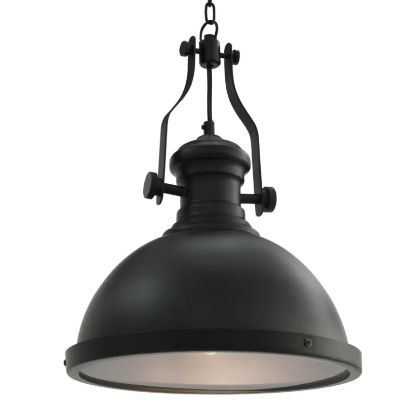 Lampada Lampadario da Soffitto Colore Nera Rotonda Luce E27 Offerta Speciale