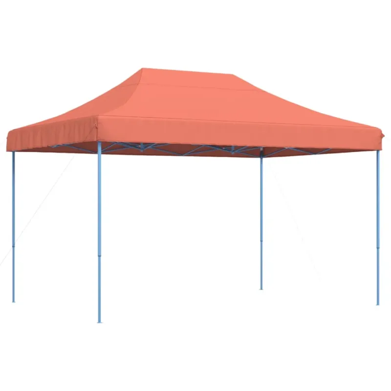 Acquista Ora Tenda da Festa Pieghevole Pop-Up Colore Terracotta Struttura Blu 410x279x315cm