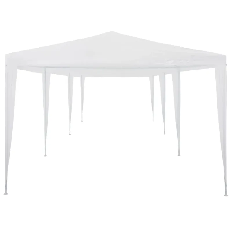 Tenda per Feste Bianca in PE Resistente ai Raggi UV 3x9 m Economico