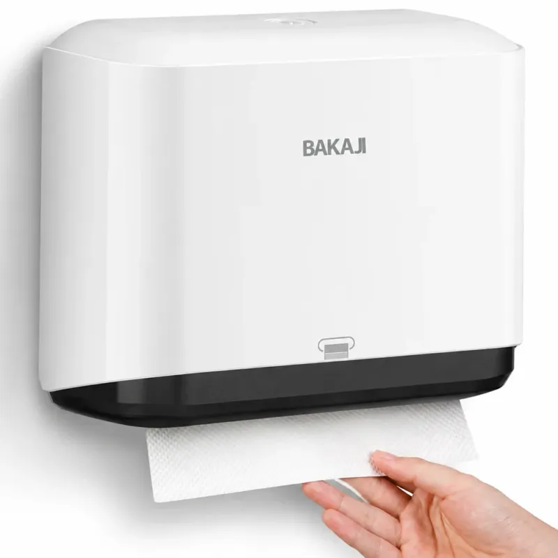 Dispenser da Muro Bagno per Carta Distributore da Parete Salviette 28x20.5x10 cm Pagamento Sicuro