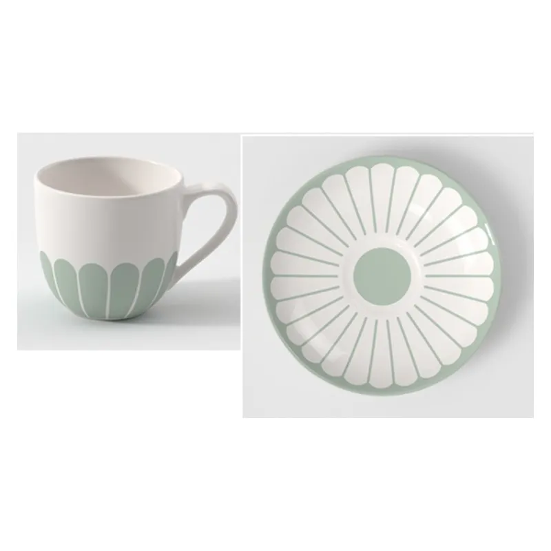 Offerta Villeroy & Boch Fleur Vert Set 6 Tazze Caffè con Piattino