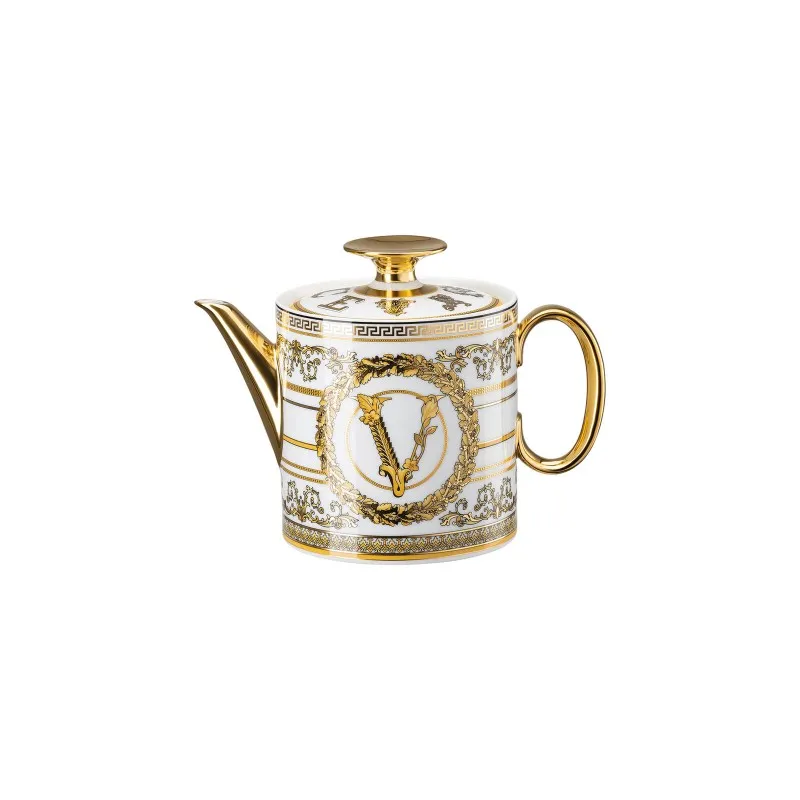 Versace Rosenthal Virtus Gala White Teiera Compra Oggi Stesso