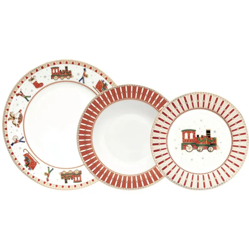 Easy Life POLAR EXPRESS Servizio Piatti 18 Pezzi Soddisfatti O Rimborsati