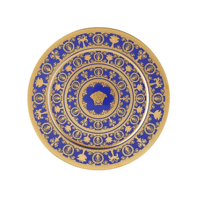 Ordina Subito Versace I Love Baroque Blue Piatto 33 cm Edizione Limitata