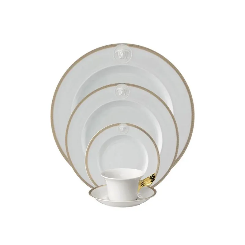 Versace Medaillon Meandre D‘ Or Posto Tavola 5 Pezzi Quantità Limitata