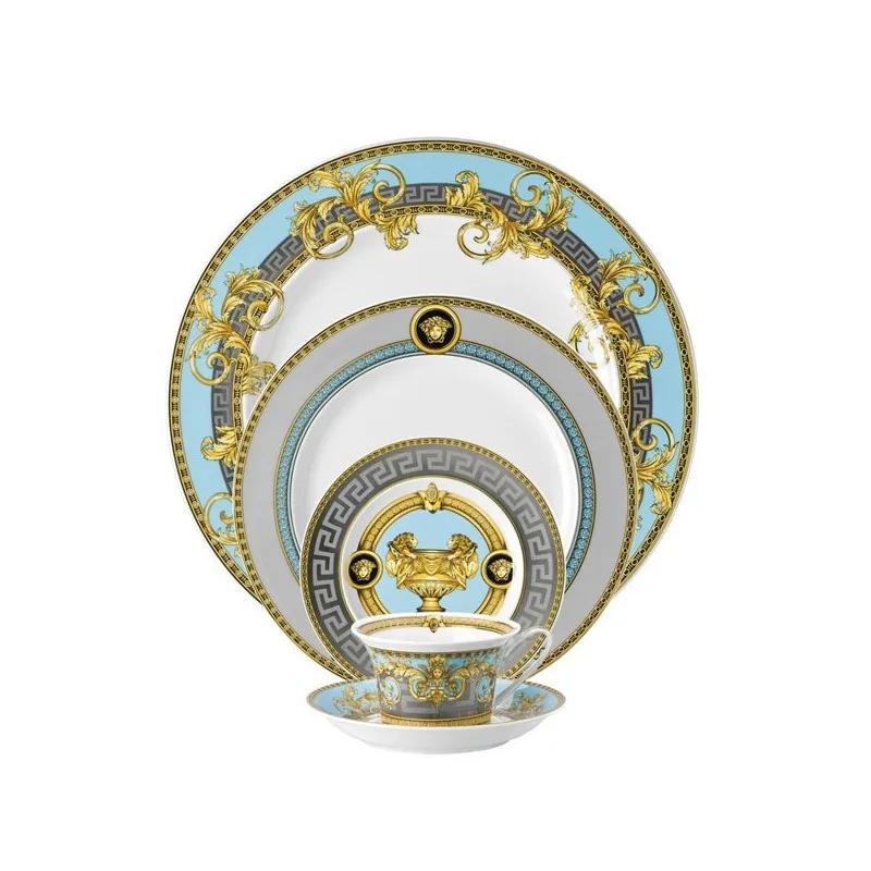 Promozione Versace Prestige Gala Le Bleu Posto Tavola 5 Pezzi
