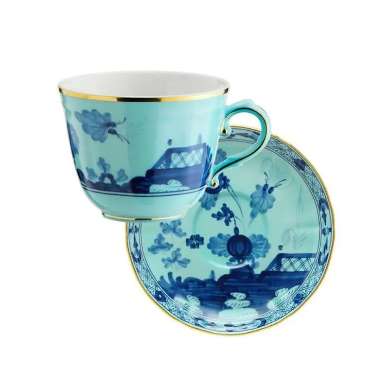 Più Venduto Richard Ginori Oriente Italiano Iris Tazza Caffe con Piattino
