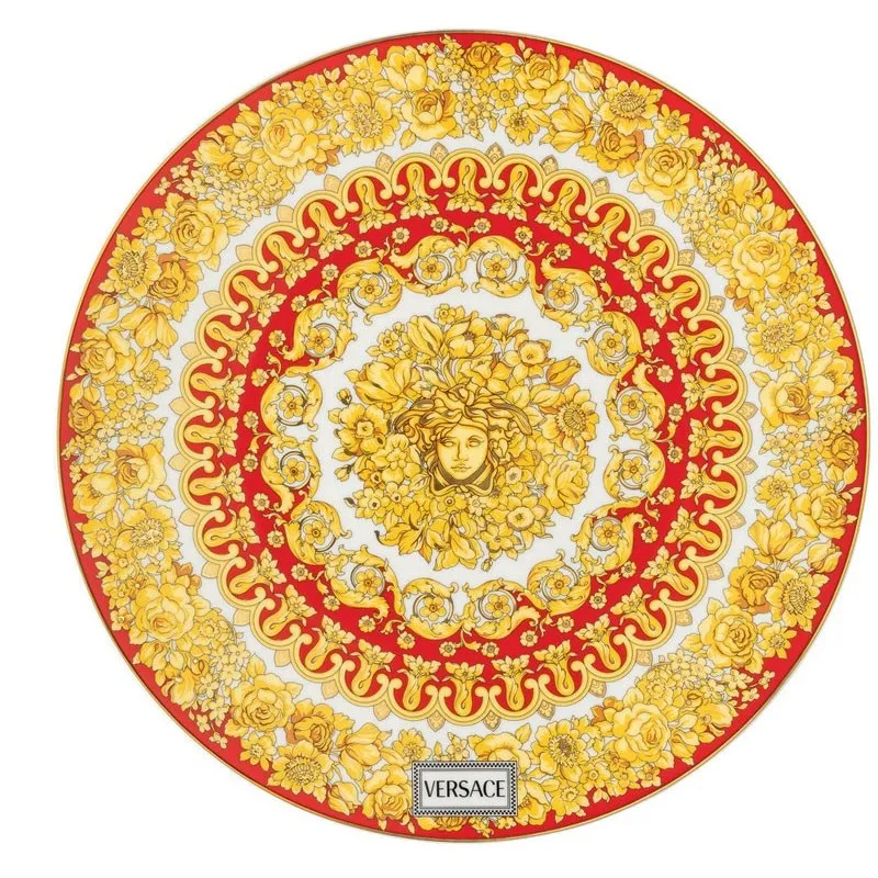 Direttamente Dal Produttore Versace Medusa Rhapsody Red Piatto Segnaposto 33 cm