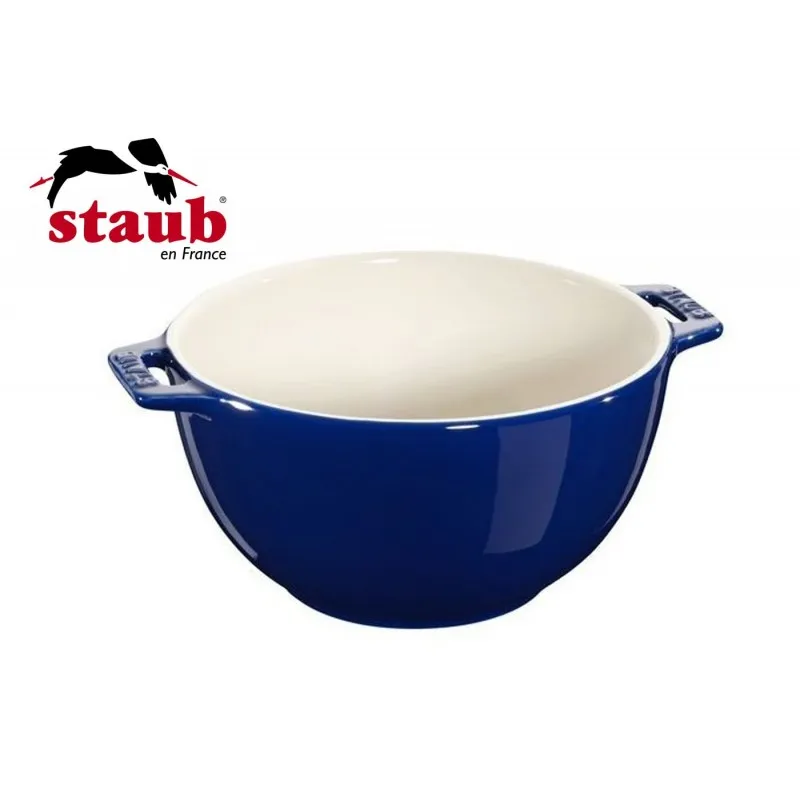 Scelto Dai Clienti Staub Ciotola Servizio Rotonda Ceramica 18 cm Blu Scuro 40511-453-0