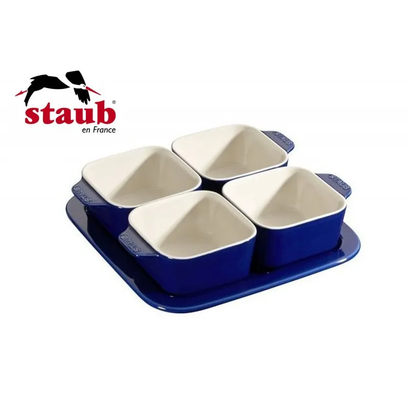 Ordina Subito Staub Set Aperitivo 5 Pz 19 x 19 cm Ceramica Blu Scuro 40511-121-0