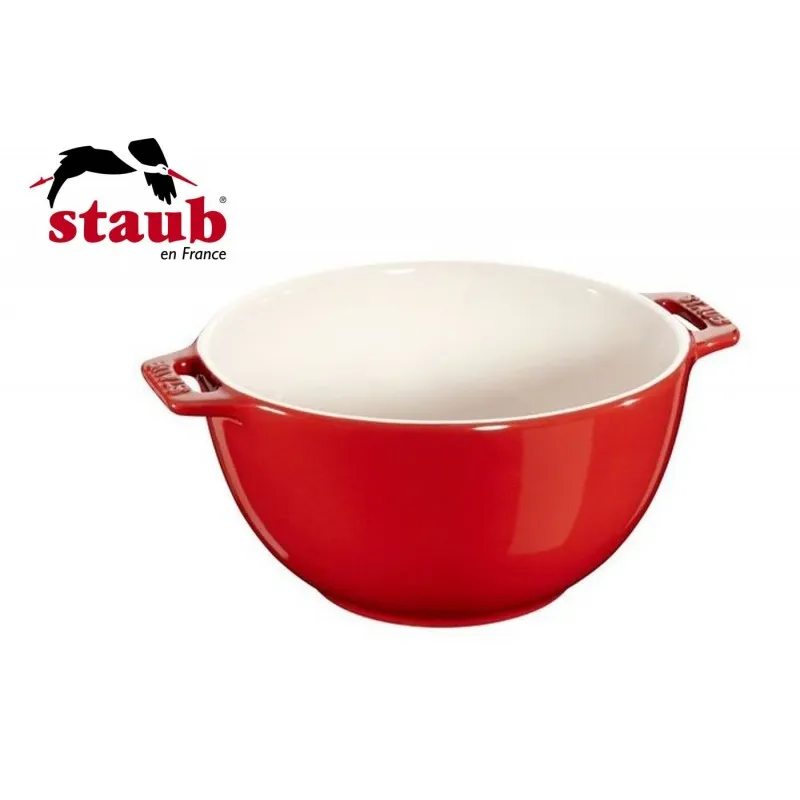 Staub Ciotola Servizio Rotonda Ceramica 25 cm Basilico 40510-799-0 Popolare